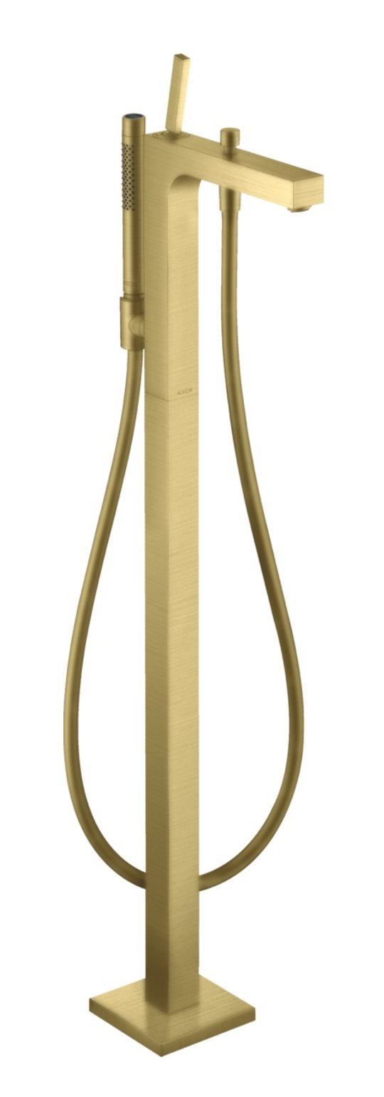 Напольный смеситель для ванны Axor Citterio, Brushed Brass (39451950) Для ванны Латунь