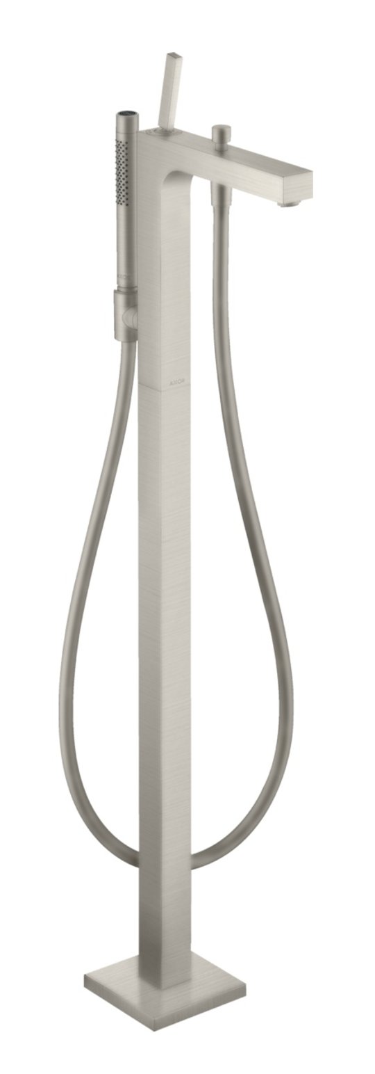 Підлоговий змішувач для ванни Axor Citterio, Stainless Steel Optic (39451800) Для ванни Нерж. сталь