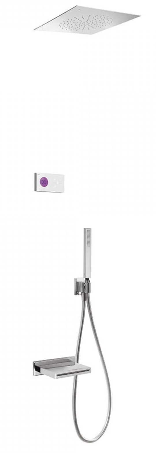 Электронный душевой комплект скрытого монтажа Tres SHOWER TECHNOLOGY (09286315) Душевые комплекты (системы) Хром