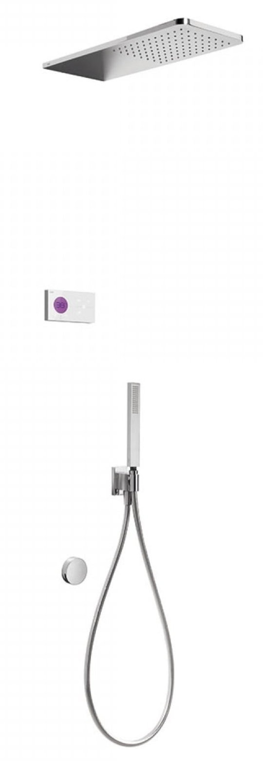 Электронный душевой комплект скрытого монтажа Tres SHOWER TECHNOLOGY (09286321) Душевые комплекты (системы) Хром
