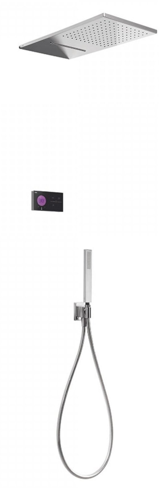 Электронный душевой комплект скрытого монтажа Tres SHOWER TECHNOLOGY (09288308) Душевые комплекты (системы) Хром