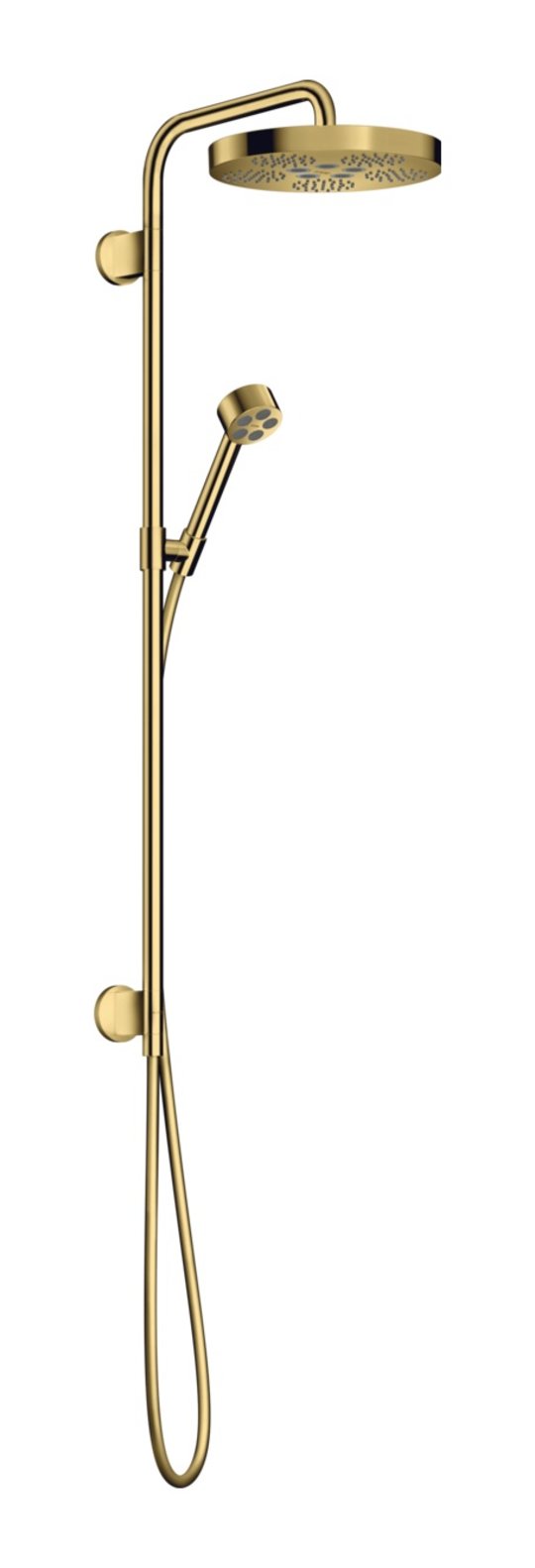 Душова стійка Axor One 280 мм 1jet, Polished Gold Optic (48790990) Душові стійки Золото