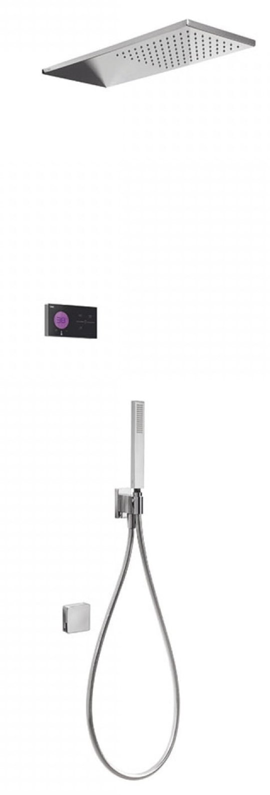 Электронный душевой комплект скрытого монтажа Tres SHOWER TECHNOLOGY (09288318) Душевые комплекты (системы) Хром