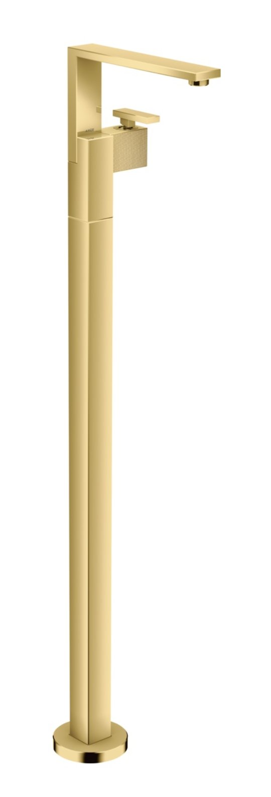 Підлоговий змішувач для раковини Axor Edge diamond cut, Polished Gold Optic (46041990) Для раковини Золото