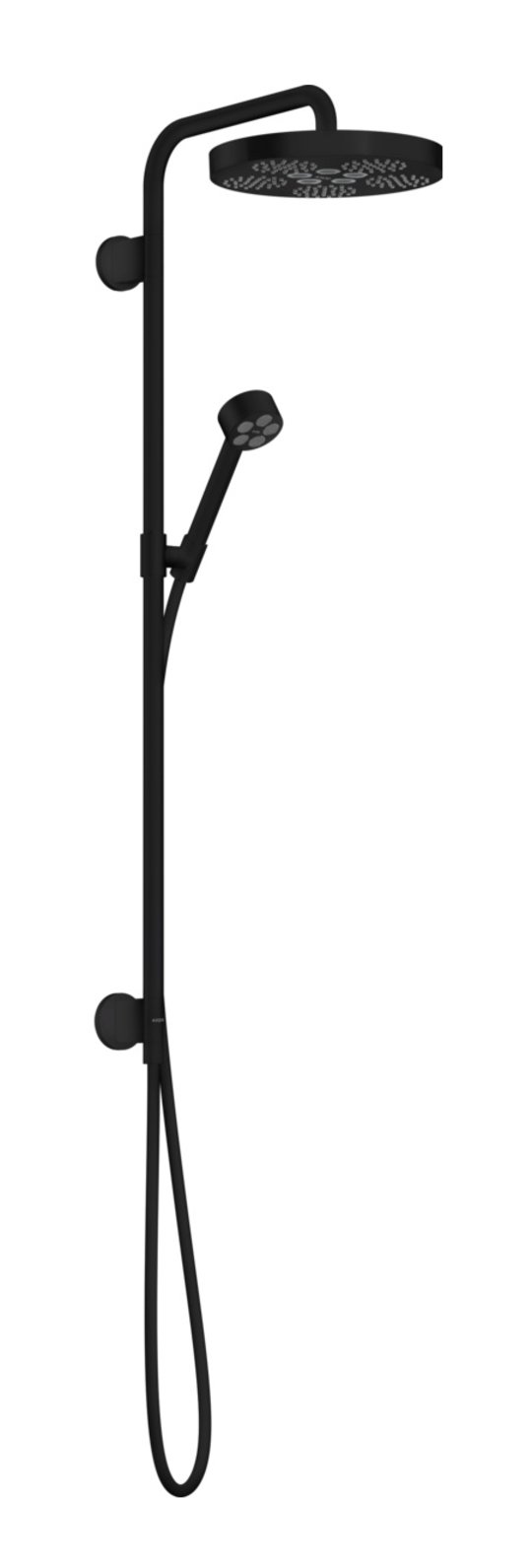 Душевая стойка Axor One 280 мм 1jet, Matt Black (48790670) Душевые стойки Черный, Черный матовый