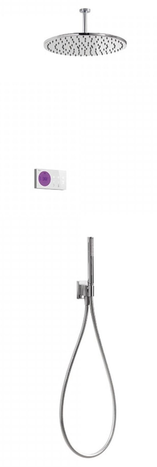 Електронний душовий комплект прихованого монтажу Tres SHOWER TECHNOLOGY (09286567) Душові комплекти (системи) Хром