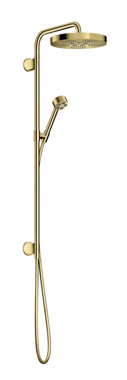 Душевая стойка Axor One 280 мм 1jet, Polished Brass (48790930) Душевые стойки Латунь