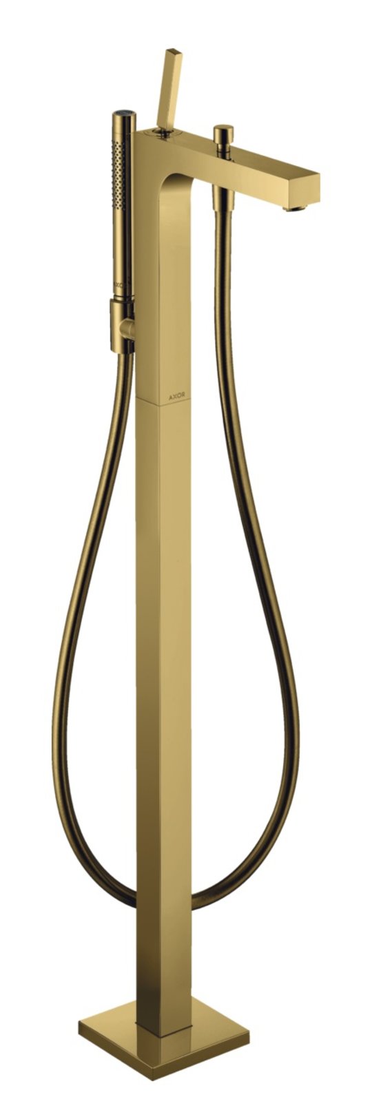 Напольный смеситель для ванны Axor Citterio, Polished Gold Optic (39451990) Для ванны Золото