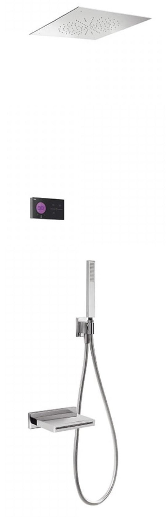 Электронный душевой комплект скрытого монтажа Tres SHOWER TECHNOLOGY (09288315) Душевые комплекты (системы) Хром