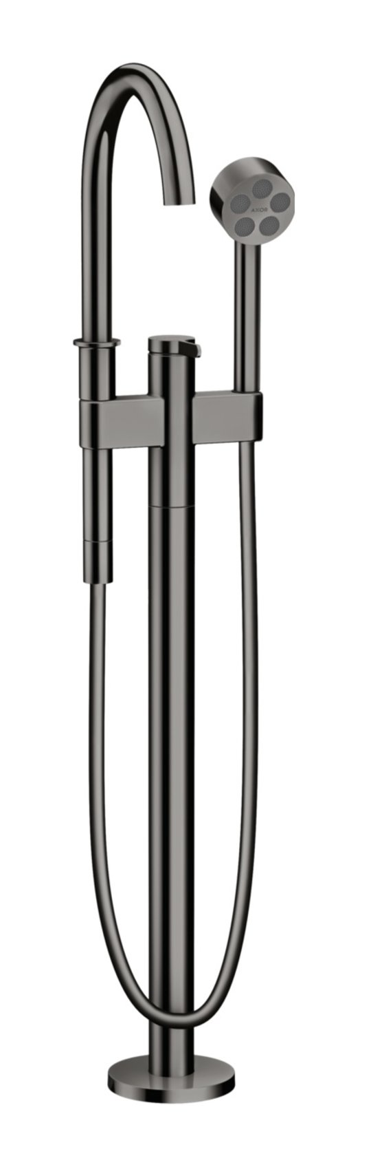 Підлоговий змішувач для ванни Axor One, Polished Black Chrome (48440330) Для ванни Хром-чорний