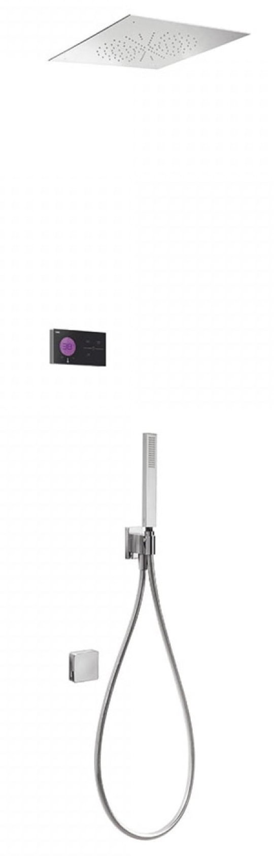 Электронный душевой комплект скрытого монтажа Tres SHOWER TECHNOLOGY (09288317) Душевые комплекты (системы) Хром