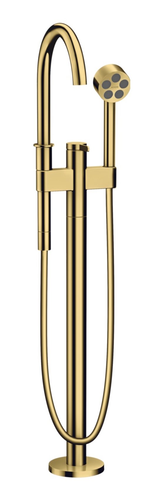 Підлоговий змішувач для ванни Axor One, Polished Gold Optic (48440990) Для ванни Золото