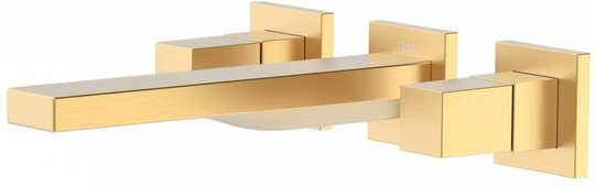 Настенный смеситель для раковины Tres Cuadro Exclusive COLORS, золото матовый (00815301OM) Для раковины Золото матовый