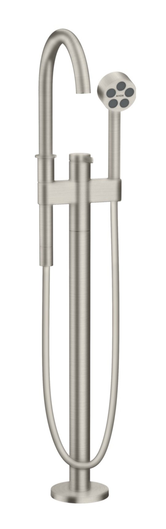 Напольный смеситель для ванны Axor One, Stainless Steel Optic (48440800) Для ванны Нерж. сталь