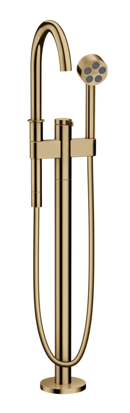Підлоговий змішувач для ванни Axor One, Polished Bronze (48440130) Для ванни Бронза