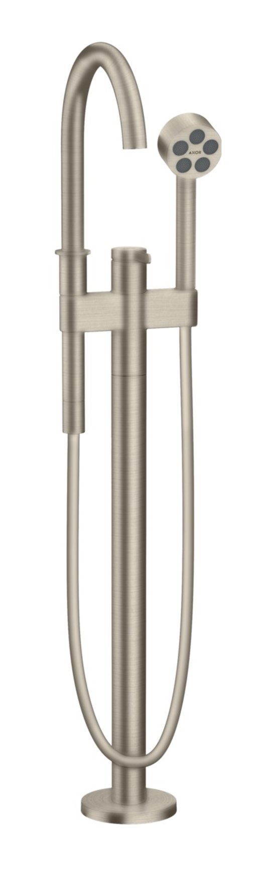 Підлоговий змішувач для ванни Axor One, Brushed Nickel (48440820) Для ванни Нікель