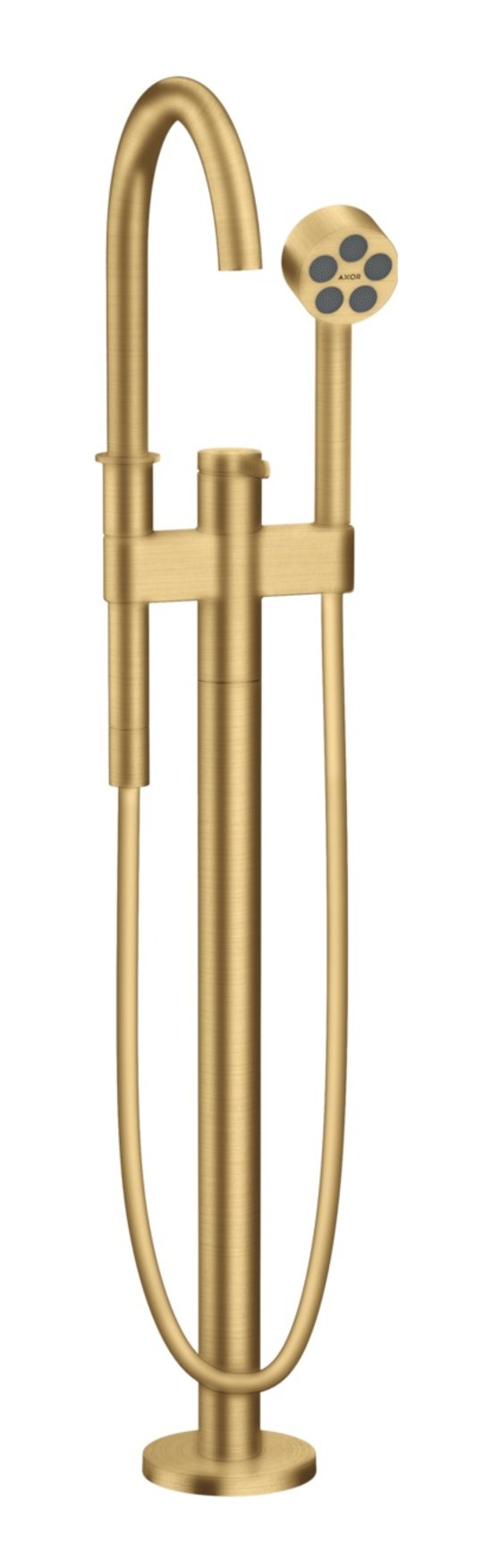 Напольный смеситель для ванны Axor One, Brushed Gold Optic (48440250) Для ванны Золото