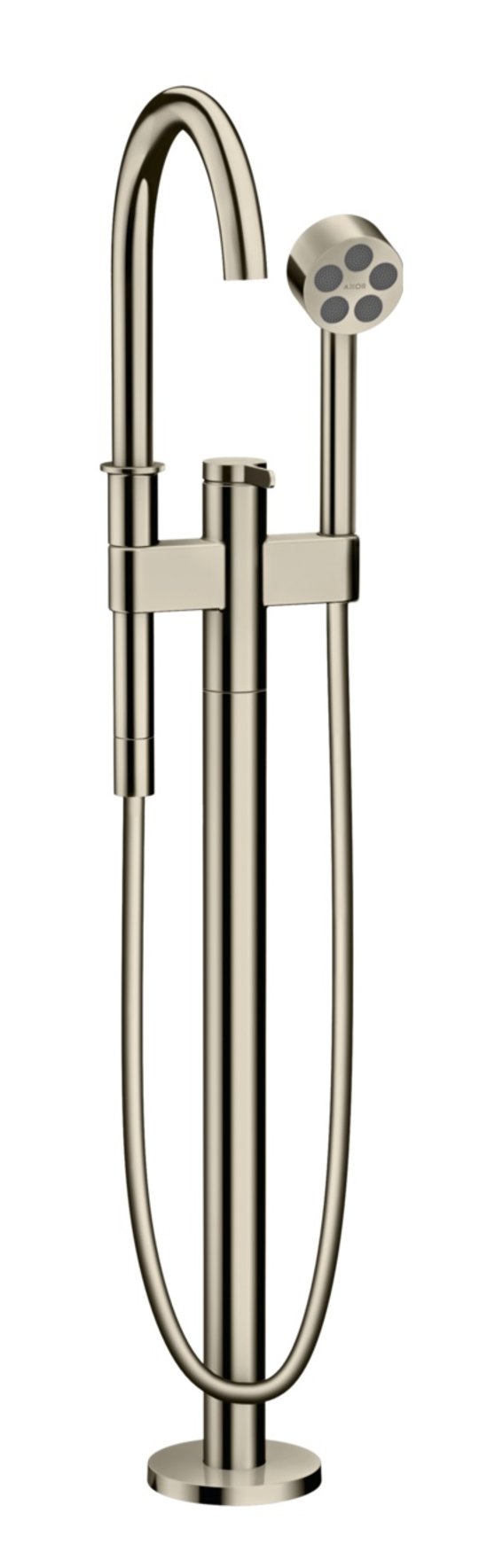 Підлоговий змішувач для ванни Axor One, Polished Nickel (48440830) Для ванни Нікель