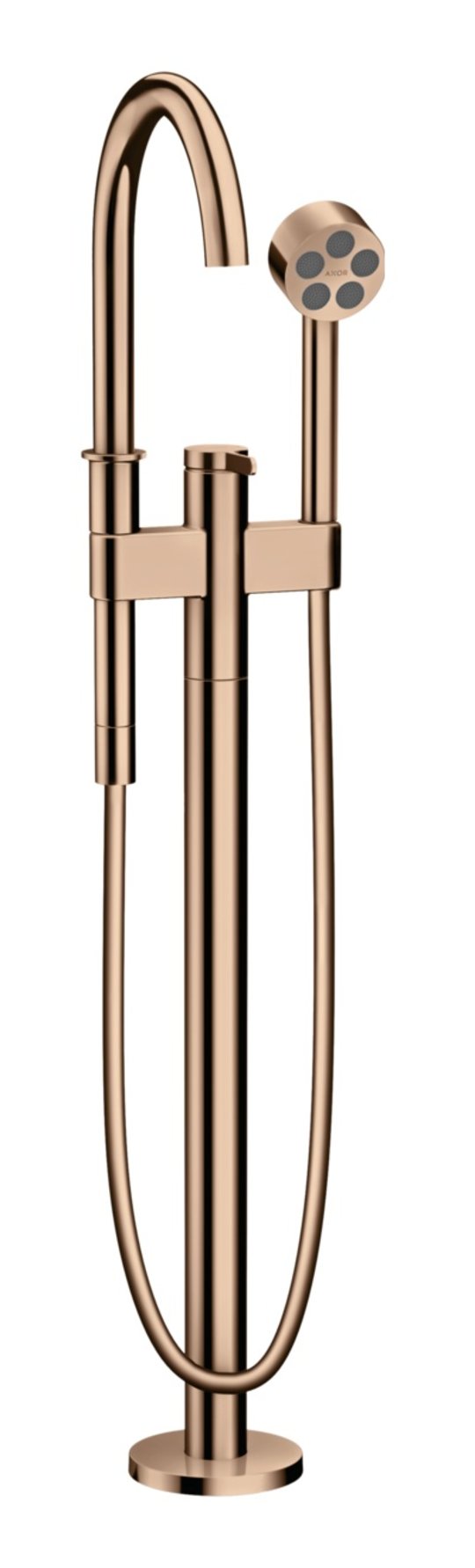 Напольный смеситель для ванны Axor One, Polished Red Gold (48440300) Для ванны Красное золото