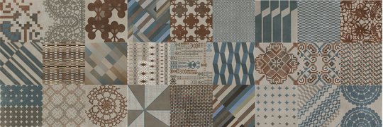 Плитка Mutina Azulej Combination Grigio 20x20 (PUACM02) Для кухні, Для громадських приміщень, Для житлових приміщень, Для ванної