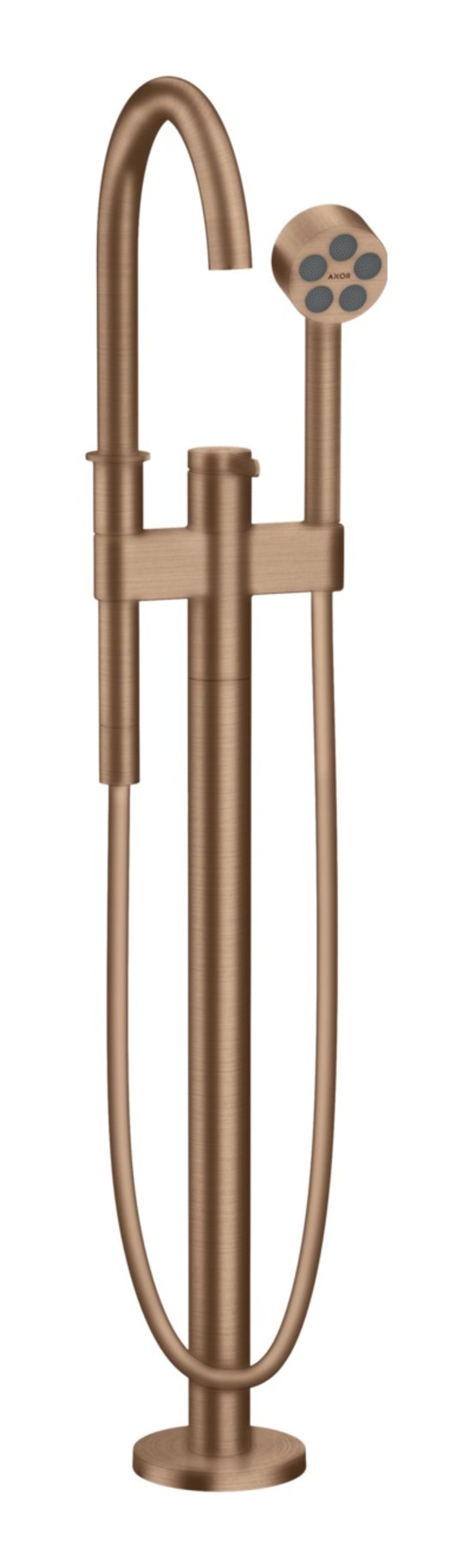 Підлоговий змішувач для ванни Axor One, Brushed Red Gold (48440310) Для ванни Червоне золото