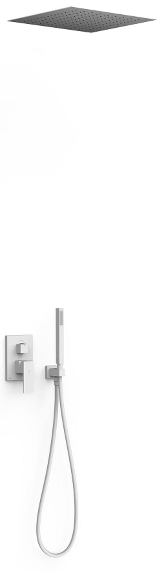 Душовий комплект прихованого монтажу Tres Slim Exclusive SLIM-TRES, білий матовий (00628005BM) Душові комплекти (системи) Білий матовий