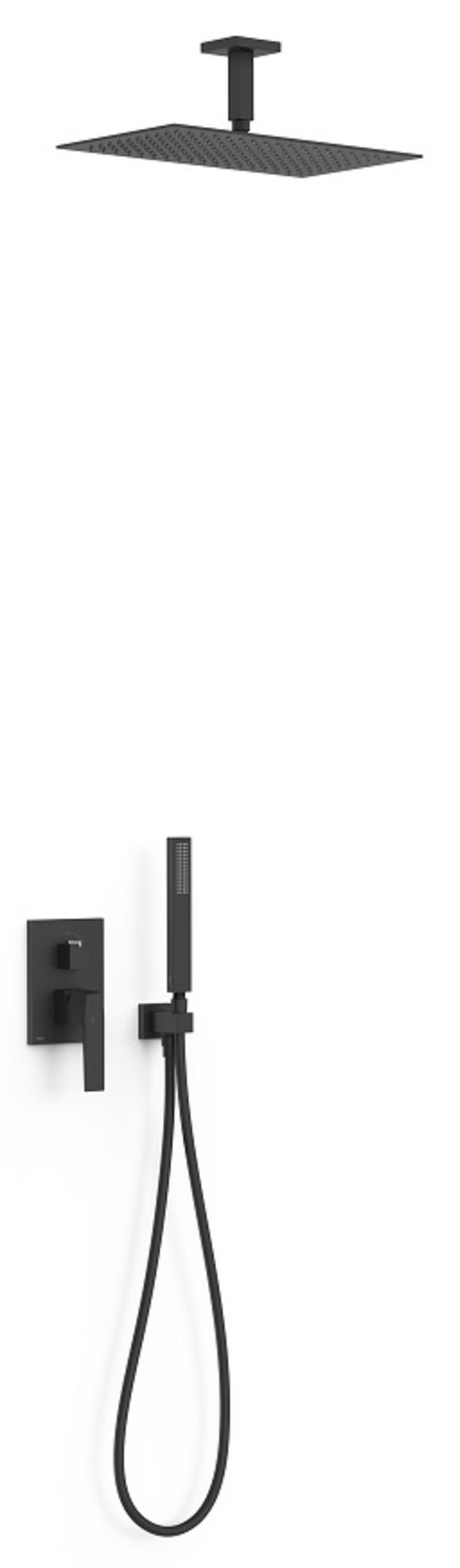Душевой комплект скрытого монтажа Tres Slim Exclusive SLIM-TRES, черный матовый (20228003NM) Душевые комплекты (системы) Черный матовый