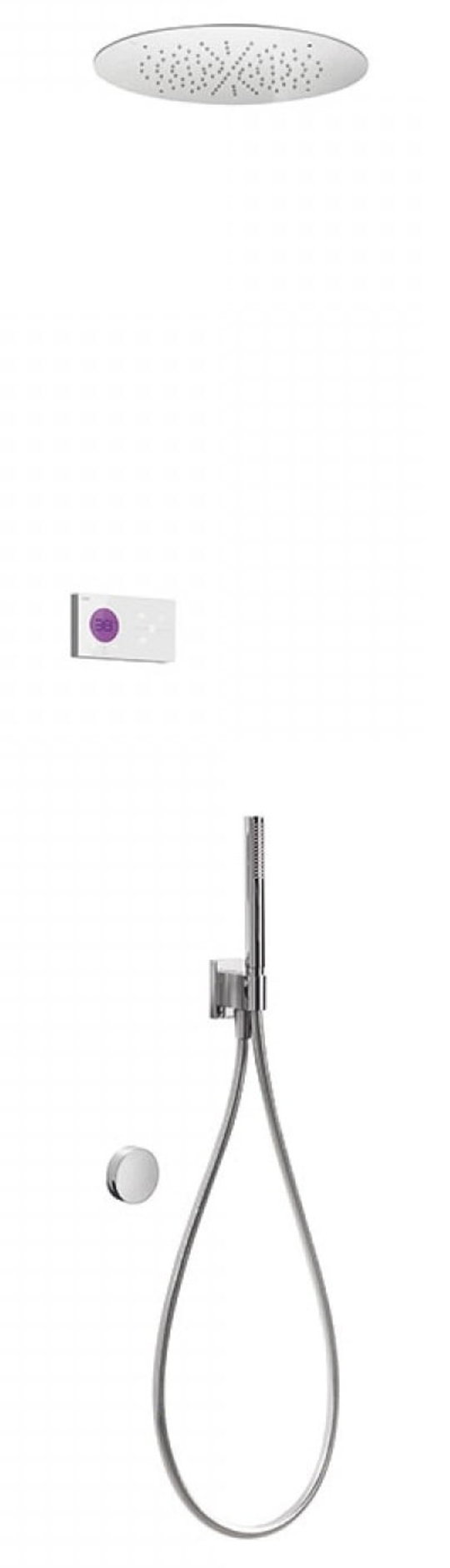 Электронный душевой комплект скрытого монтажа Tres SHOWER TECHNOLOGY (09286322) Душевые комплекты (системы) Хром