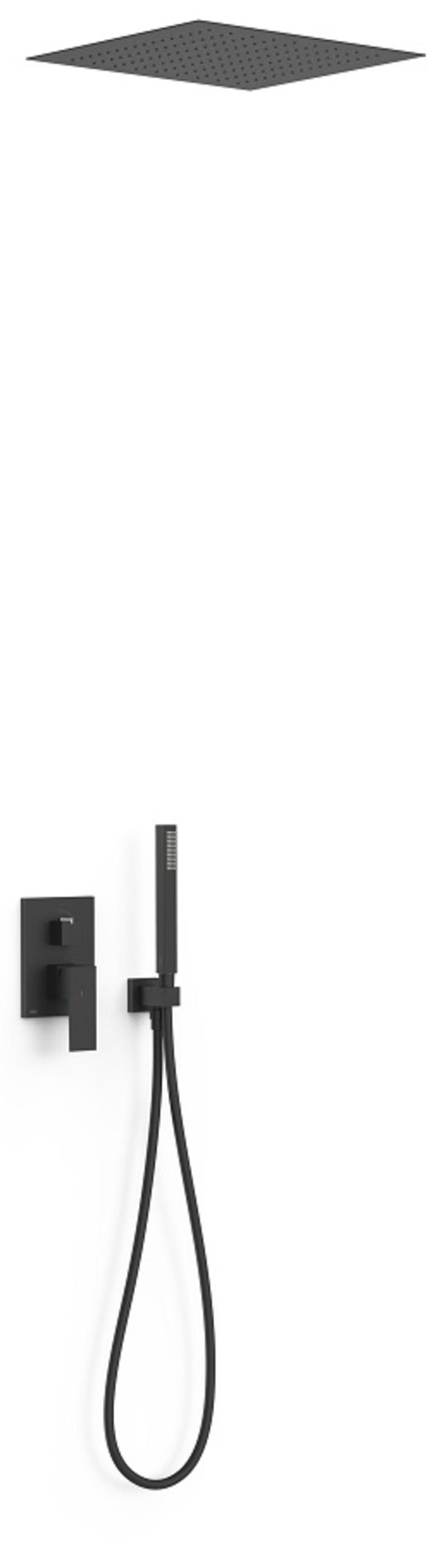 Душовий комплект прихованого монтажу Tres Slim Exclusive SLIM-TRES, чорний матовий (00628005NM) Душові комплекти (системи) Чорний матовий