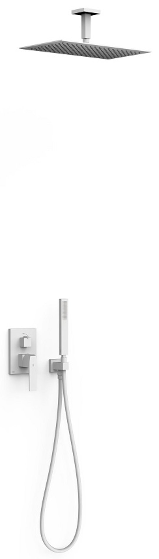 Душевой комплект скрытого монтажа Tres Slim Exclusive SLIM-TRES, белый матовый (20228003BM) Душевые комплекты (системы) Белый матовый