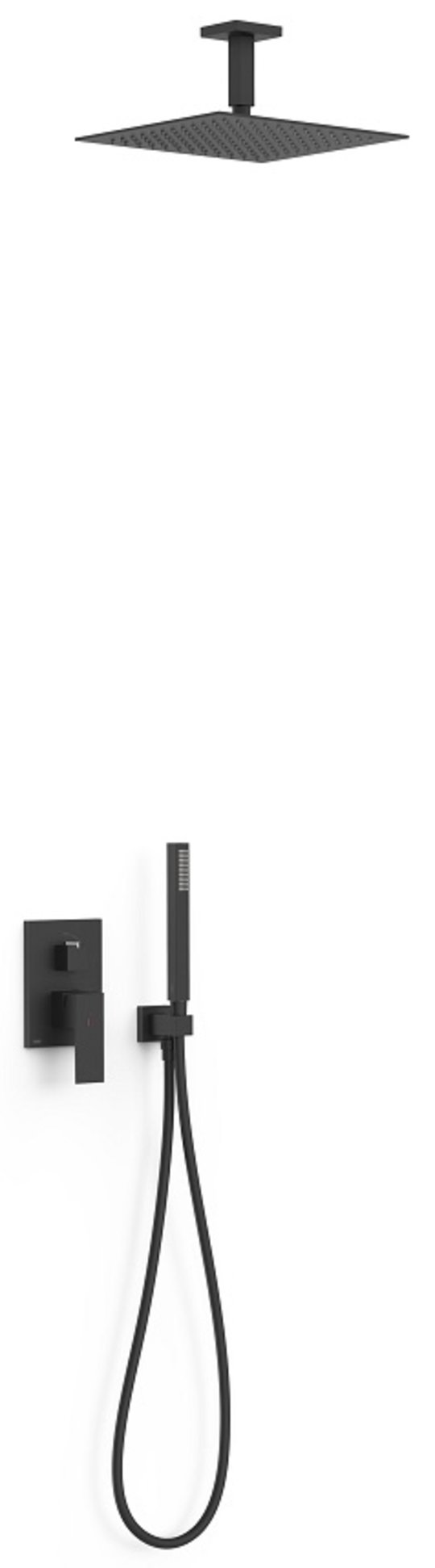 Душевой комплект скрытого монтажа Tres Slim Exclusive SLIM-TRES, черный матовый (00628003NM) Душевые комплекты (системы) Черный матовый