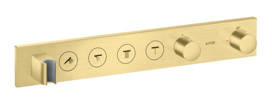 Термостатический смеситель для душа на 4 потребителя Axor MyEdition, Brushed Brass (18357950) Для душа Латунь
