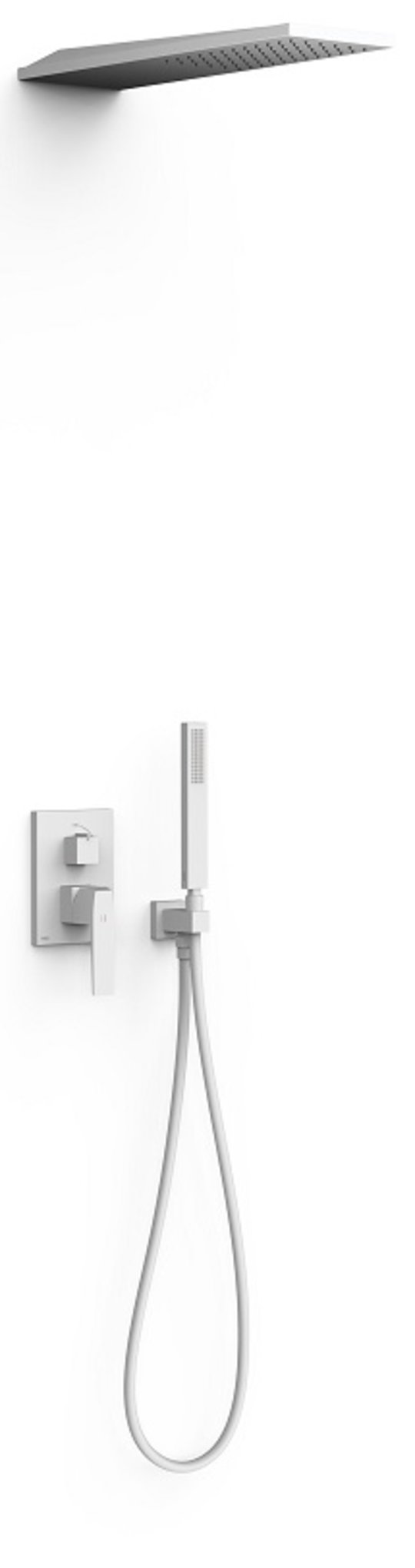Душевой комплект скрытого монтажа Tres Slim Exclusive SLIM-TRES, белый матовый (20228005BM) Душевые комплекты (системы) Белый матовый