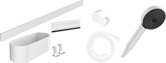Душевой комплект Hansgrohe WallStoris, белый матовый (24291700) Душевые комплекты (системы) Белый матовый