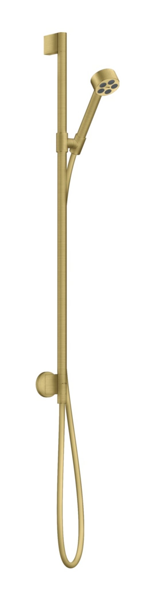 Душевой набор Axor One 75 мм 1jet, Brushed Brass (48791950) Душевые наборы Латунь