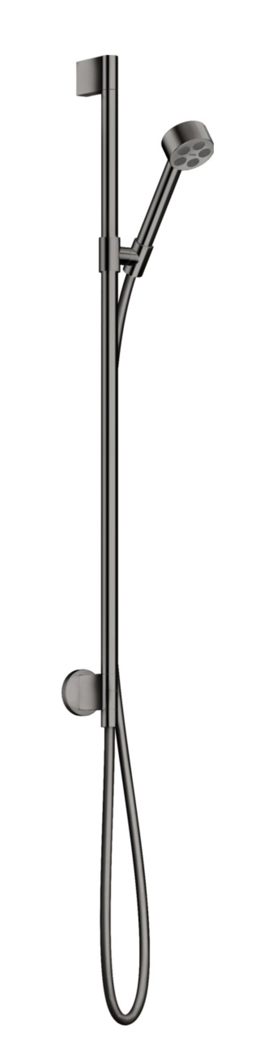 Душевой набор Axor One 75 мм 1jet, Polished Black Chrome (48791330) Душевые наборы Хром-черный
