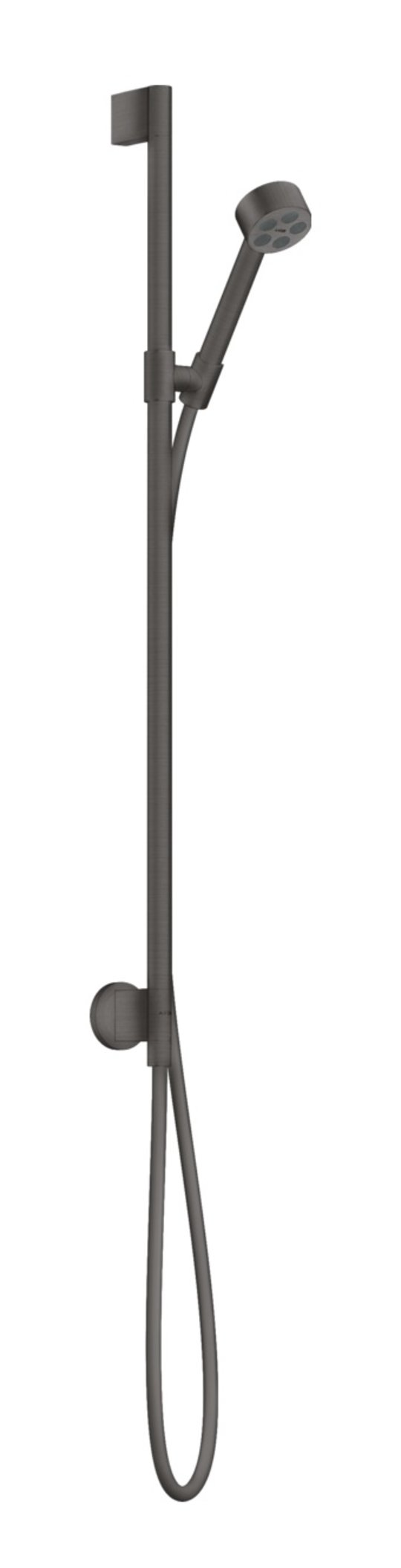 Душевой набор Axor One 75 мм 1jet, Brushed Black Chrome (48791340) Душевые наборы Хром-черный