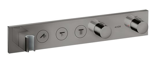 Термостатический смеситель для душа на 3 потребителя Axor MyEdition, Polished Black Chrome (18356330) Для душа Черный глянцевый 