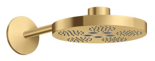 Верхний душ Axor One 280 мм 2jet, Brushed Gold Optic (48492250) Верхние души Золото