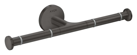 Бумагодержатель двойной Axor Universal Circular, Brushed Black Chrome (42857340) Бумагодержатели Axor