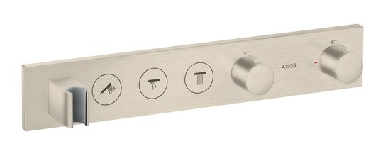 Термостатичний змішувач для душу на 3 споживача Axor MyEdition, Brushed Nickel (18356820) Для душа Нікель