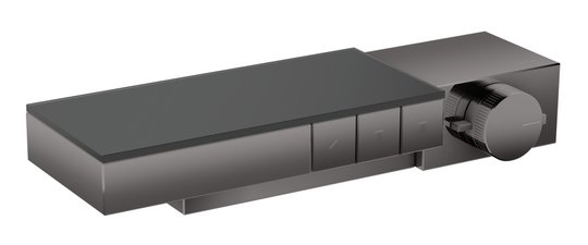 Термостатичний змішувач на 3 споживача Axor Edge, Polished Black Chrome (46140330) Для ванни, Для душа Чорний глянсовий 