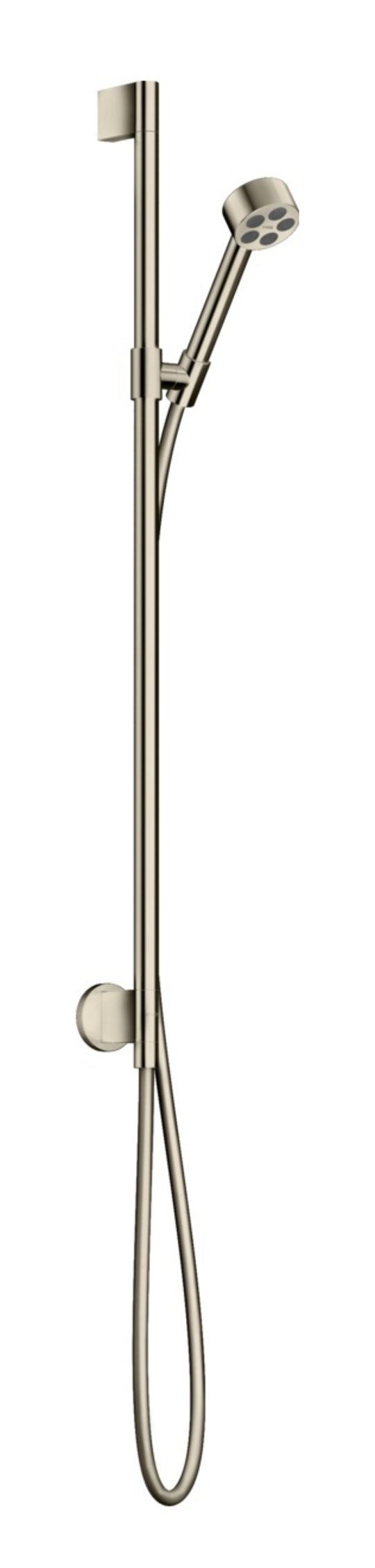 Душевой набор Axor One 75 мм 1jet, Polished Nickel (48791830) Душевые наборы Никель