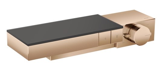 Термостатический смеситель Axor Edge diamond cut, Polished Red Gold (46241300) Для ванны, Для душа Красное золото