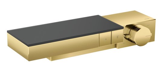 Термостатический смеситель Axor Edge diamond cut, Polished Gold Optic (46241990) Для ванны, Для душа Золото