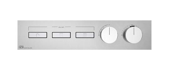Термостатический смеситель на 3 потребителя Gessi Hi-Fi (63014-031) Для ванны, Для душа Хром