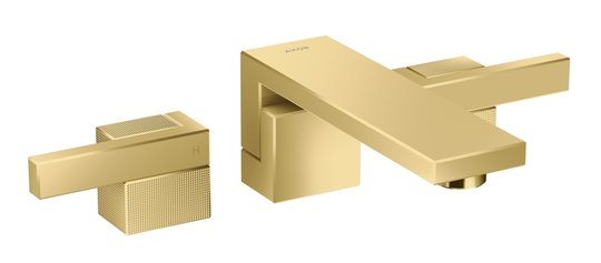Смеситель для раковины Axor Edge diamond cut, Polished Gold Optic (46061990) Для раковины Золото