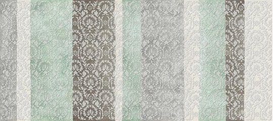 Декор Dado Ceramica Basic Brocade Verde 20*45 (001294) Dado Ceramica Для кухні, Для громадських приміщень, Для житлових приміщень, Для ванної