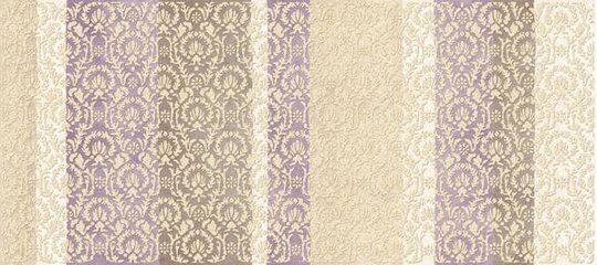 Декор Dado Ceramica Basic Brocade Violet 20*45 (001302) Dado Ceramica Для кухни, Для общественных помещений, Для жилых помещений, Для ванной