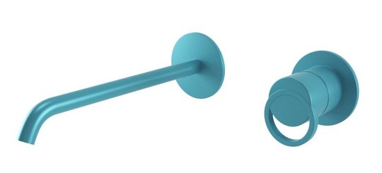 Змішувач для раковини Bugnatese B-COLOR 220 мм, пастельний бірюзовий (6746-TP) Для раковини Бірюзовий, Блакитний